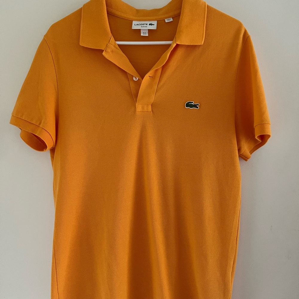 Lacoste Men's Vibrant Orange Polo Shirt